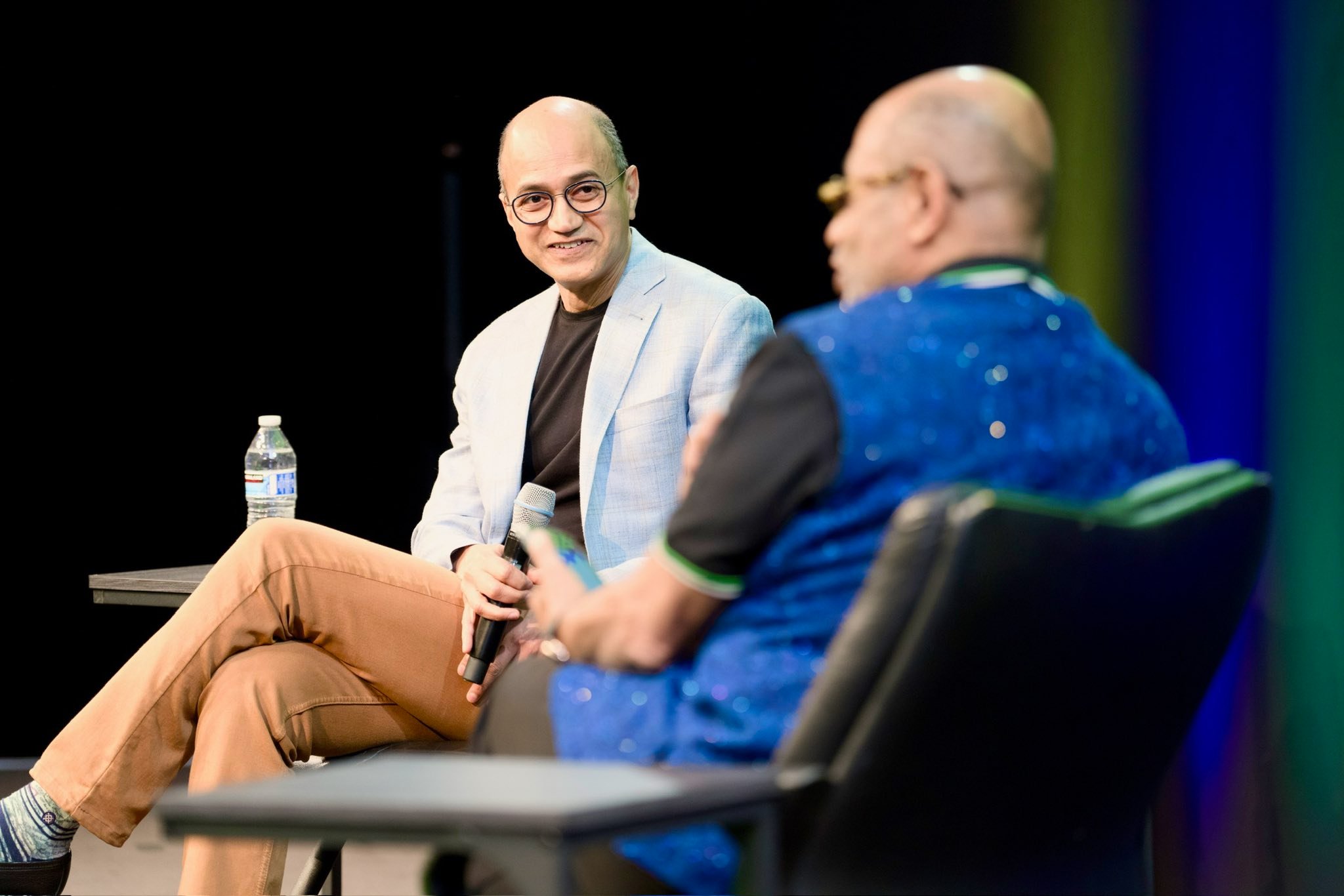 Audience applauding at the event